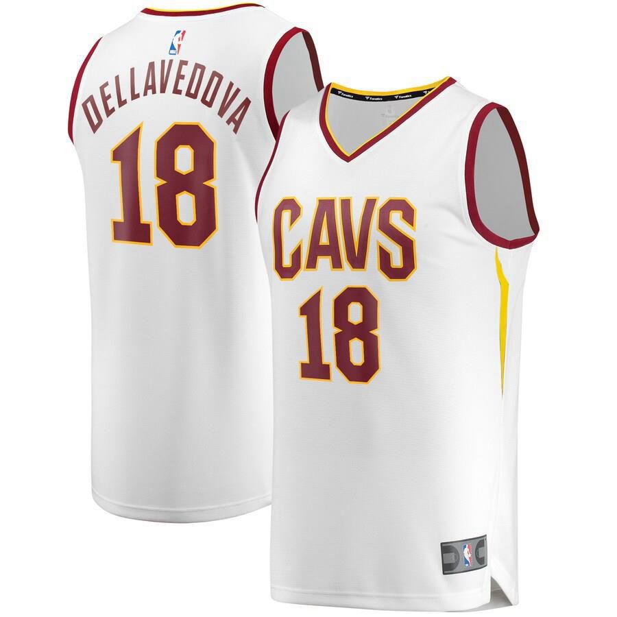 Cleveland Cavaliers Matthew Dellavedova Fanatics Branded Replica Fast Break Player Association Jersey Mens - White | Ireland X5935M3