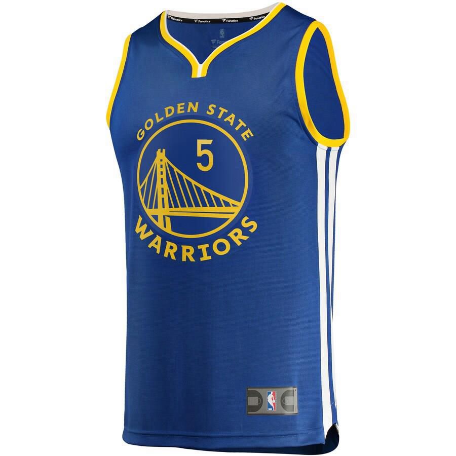 Golden State Warriors Kevon Looney Fanatics Branded Replica Fast Break Player Team Icon Jersey Mens - Blue | Ireland L8246Y1