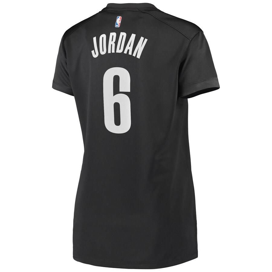 Brooklyn Nets DeAndre Jordan Fanatics Branded Replica Fast Break Statement Jersey Womens - Dark Grey | Ireland C3498W6
