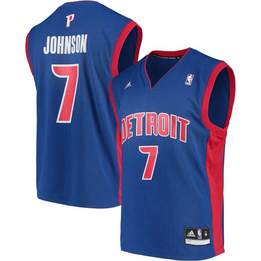 Detroit Pistons Stanley Johnson Adidas Replica Road Jersey Mens - Blue | Ireland N9468C1