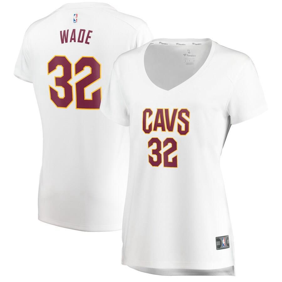 Cleveland Cavaliers Dean Wade Fanatics Branded Replica Fast Break Association Jersey Womens - White | Ireland W9952D8