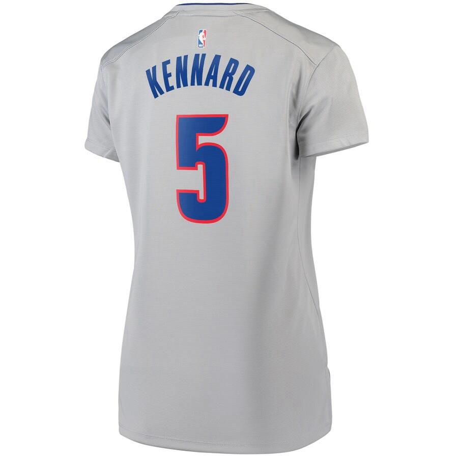 Detroit Pistons Luke Kennard Fanatics Branded Replica Fast Break Player Statement Jersey Womens - Grey | Ireland G4628R1