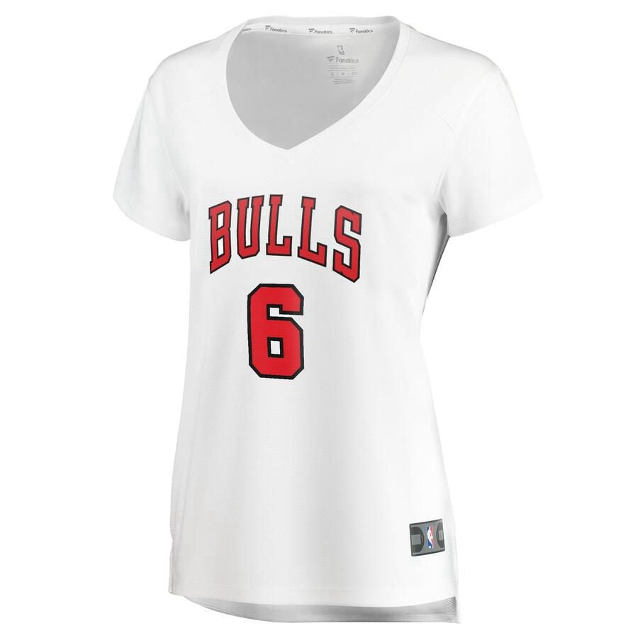 Chicago Bulls Cristiano Felicio Fanatics Branded Fast Break Player Association Jersey Womens - White | Ireland I9619V3