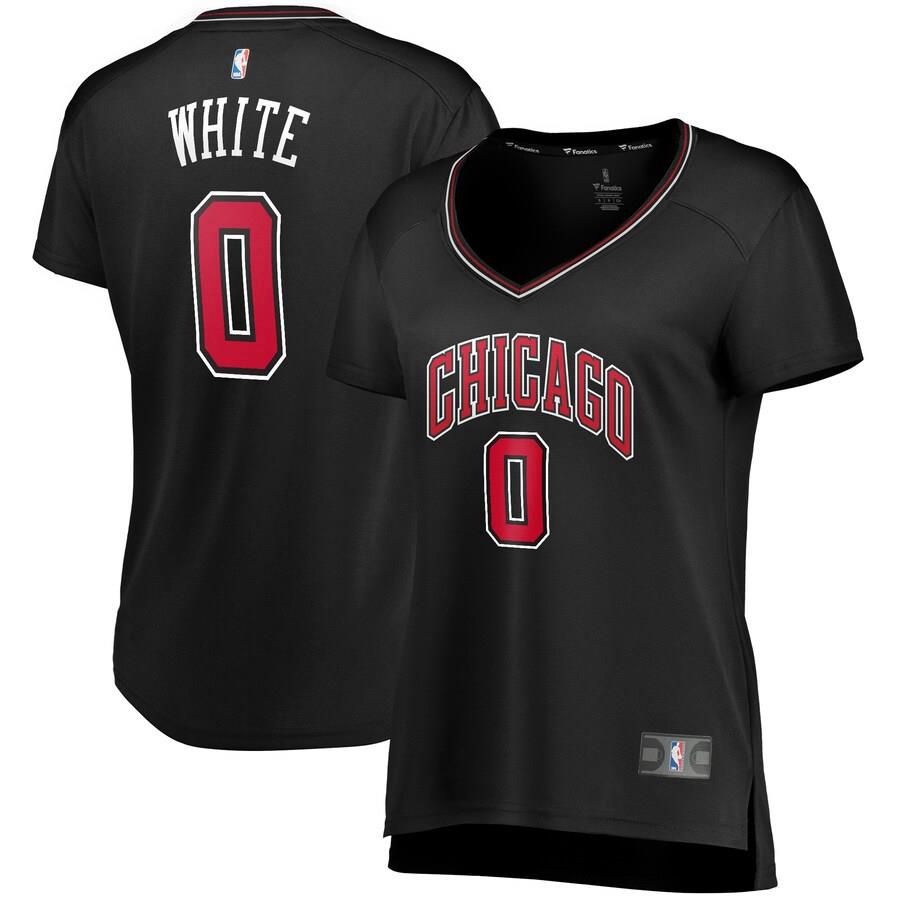 Chicago Bulls Coby White Fanatics Branded Replica Fast Break Statement Jersey Womens - Black | Ireland B6802A8